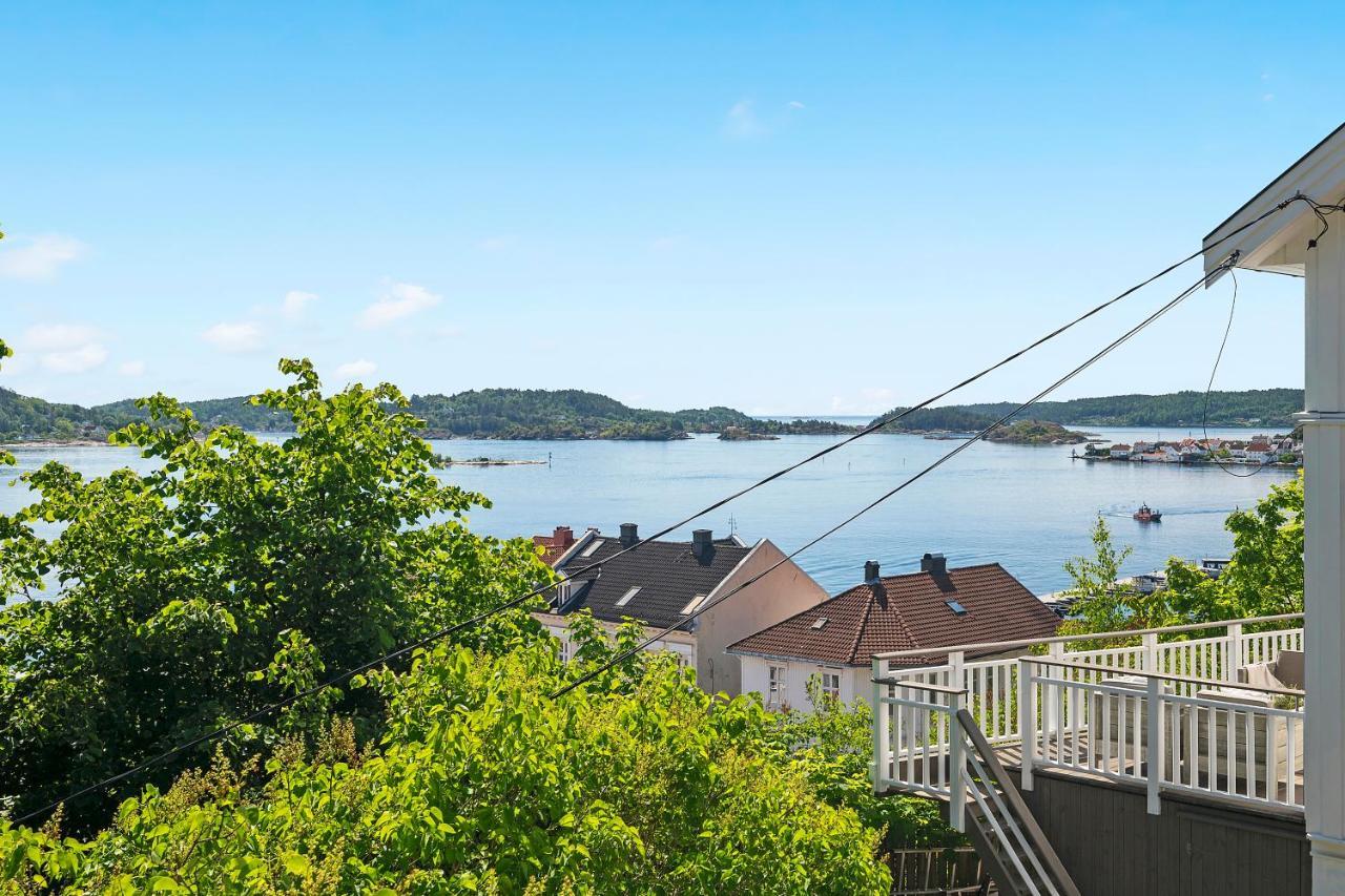 Kragero Hytte Havsutsikt Bagian luar foto