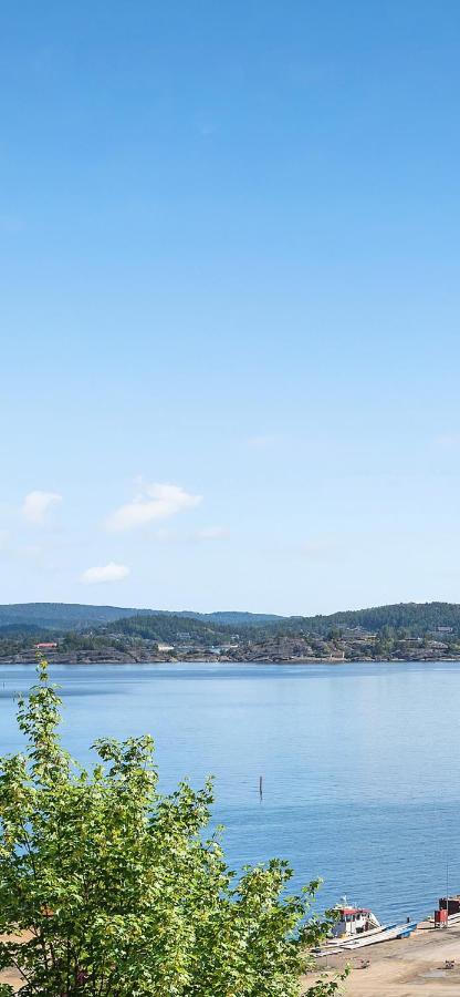 Kragero Hytte Havsutsikt Bagian luar foto