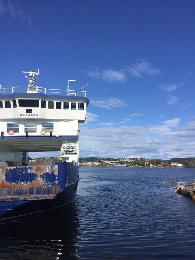 Kragero Hytte Havsutsikt Bagian luar foto